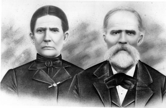 Emeline Chambers Elswick and Chapman Elswick of Tazewell County, VA circa 1895